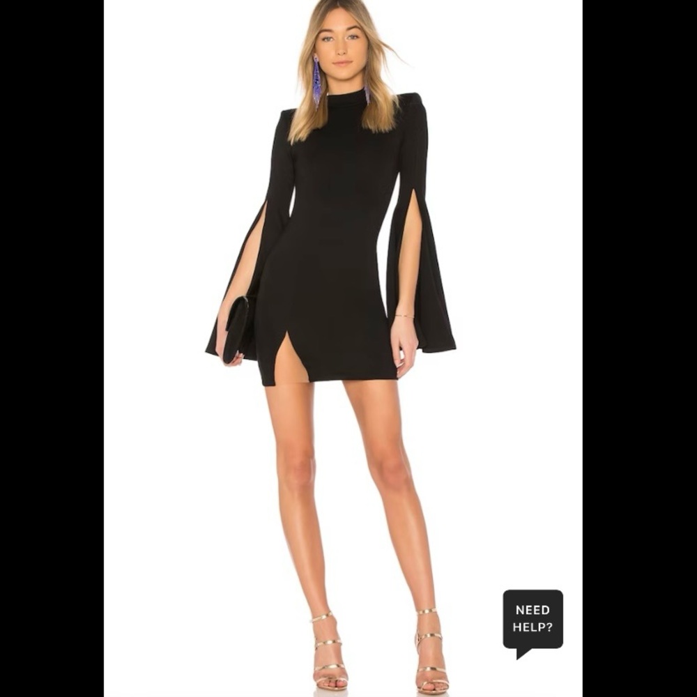 REVOLVE x MICHAEL COSETLLO - Mr. Gibson Black Mini Dress • XS • NWT